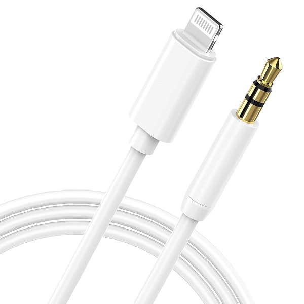 [Apple MFi-certifierad] Aux-kabel kompatibel med iPhone, Lightning till 3,5 mm Aux-ljudkabel för bil kompatibel med iPhone 13/12/11/xs/xr/x 8 7, Ipad/ip