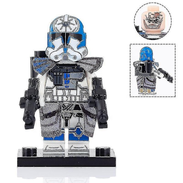 501st Legion Clone Trooper Army Sæt Mini Captain Rex Jesse Og Echo Star Captain Rex 501st Clone Trooper Wars Figurer Klodser