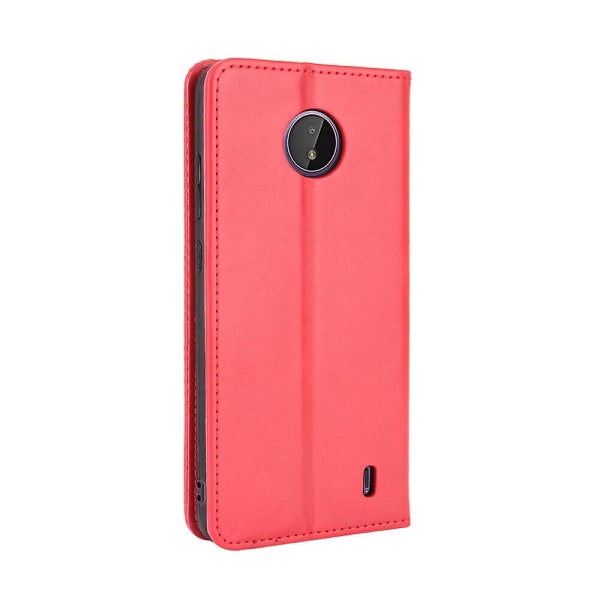 Taske til Nokia C20 / Nokia C10 Kickstand Cover Magnetisk lukning Læderpung Kompatibel med Nokia C20 / Nokia C10 etui Red