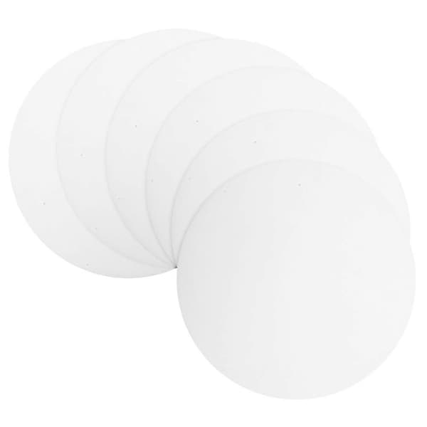 6 stk. flate downlight-diffusorplater for utskifting av lysmykhet, innfelt belysning, antirefleksdiffusor, DIY-lampebunndeksler