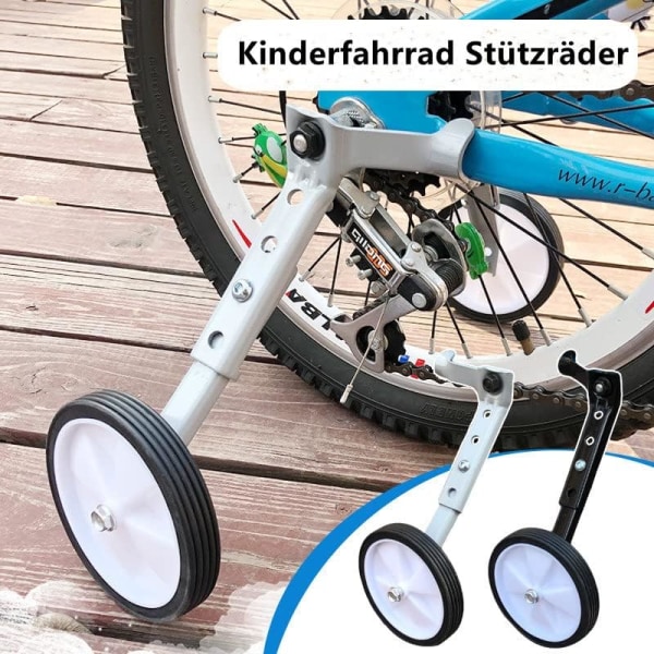 2 stk. Børnecykel Stabiliseringshjul, 18 20 22 24 Tommer, Universelle Stabiliseringshjul, Vægt: 100 kg, Hjælpehjul til Børn og Voksne