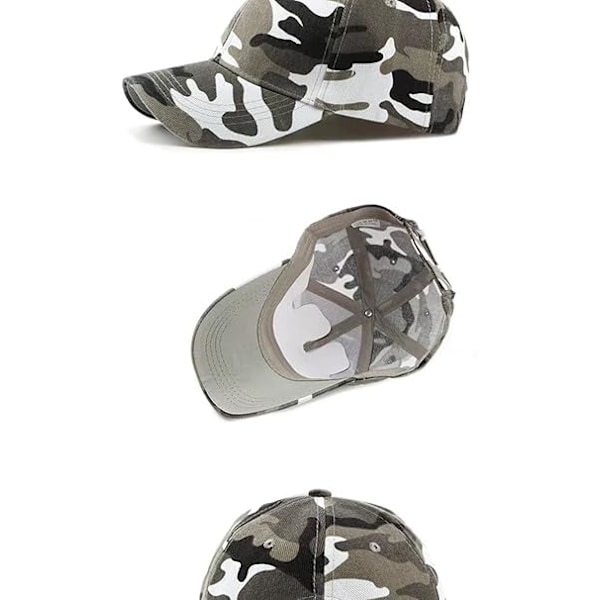 Baseballkeps Camo, Casual Camo Baseballkeps Solhatt Herrar Pojkar Armé Kamouflage Baseballkeps Unisex Justerbar Klassisk Baseballkeps Dam Solhattar