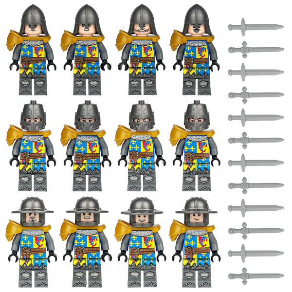 Knights Warrior Soldat Minifigur Byggeklodser Børnelegetøjssæt K
