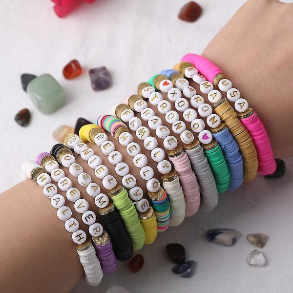 Perler til smykker Armbånd til at lave kreative hobbysæt, farverigt gør-det-selv armbånd, 28 gitter