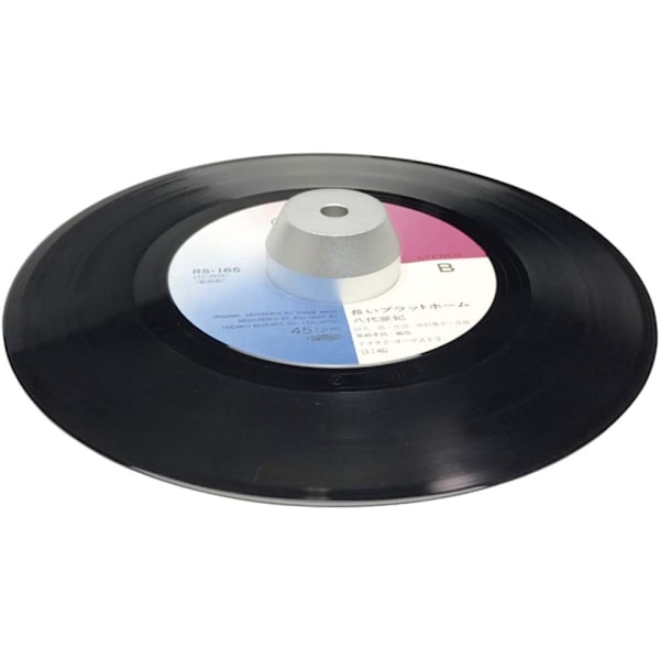 45 RPM -sovitin, 7 tuuman vinyylilevyn kupoli 45 -sovitin, 7 tuuman vinyylilevyn sovitin, alumiininen levysovitin gramofonilevylle