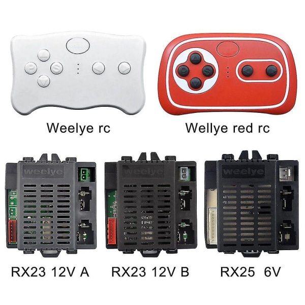6v/12v Rx23 Rx18 til Wellye børne-elbil 2,4g Bluetooth-fjernbetjeningsmodtager med glat startfunktion Ridelegetøj RX23 12V A
