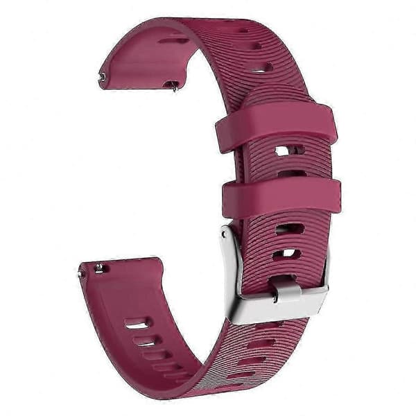 Udskiftningssilikonearmbåndsurrem kompatibel med Forerunner 245 Purplish Red