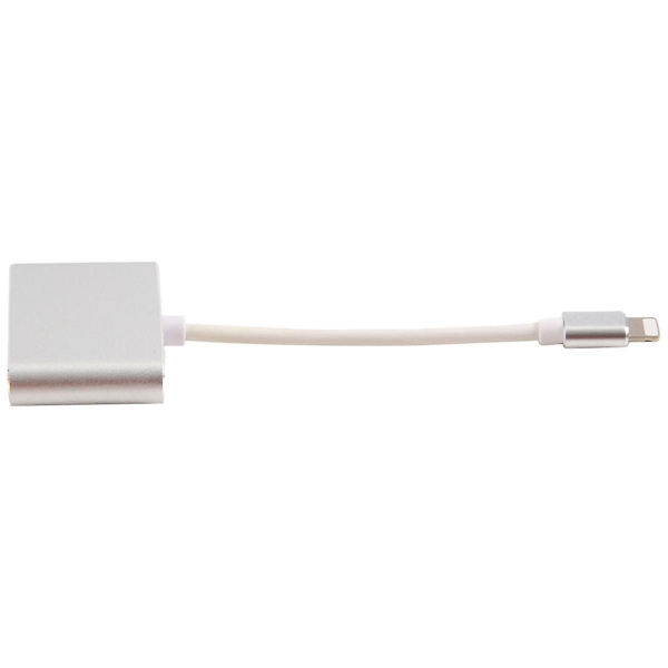 Konverter til interface til -kompatibel adapter Telefon til -kompatibel HD Samme skærmforbindelseskabel Silver