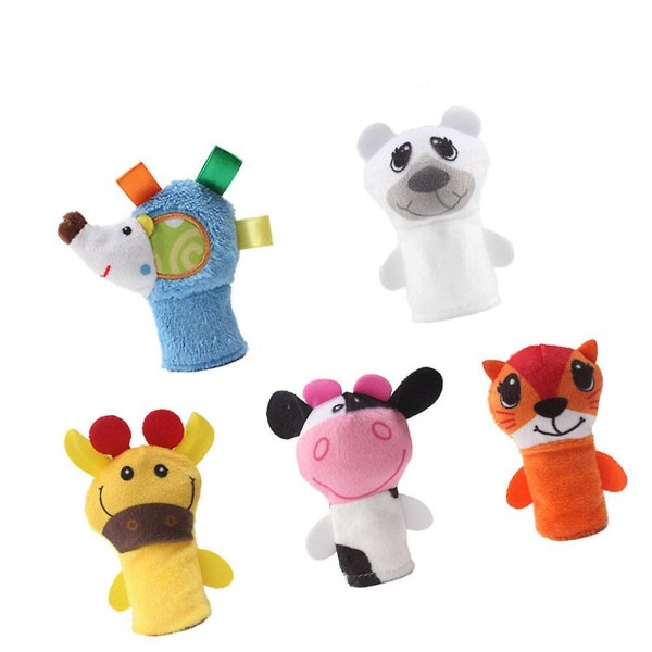 5st tecknad djurhanddocka Barn handdocka pedagogisk leksak för barn som leker (igelkott)