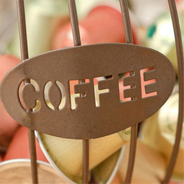 Espresso Kapselhållare Behållare Disk Kaffekapslar Hållare Snack Frukt Organizer Kök Tillbehör White