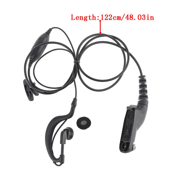 Stark och hållbar mikrofon headset för Motorola Xpr6000/6550 Dp4801 P8668 Black