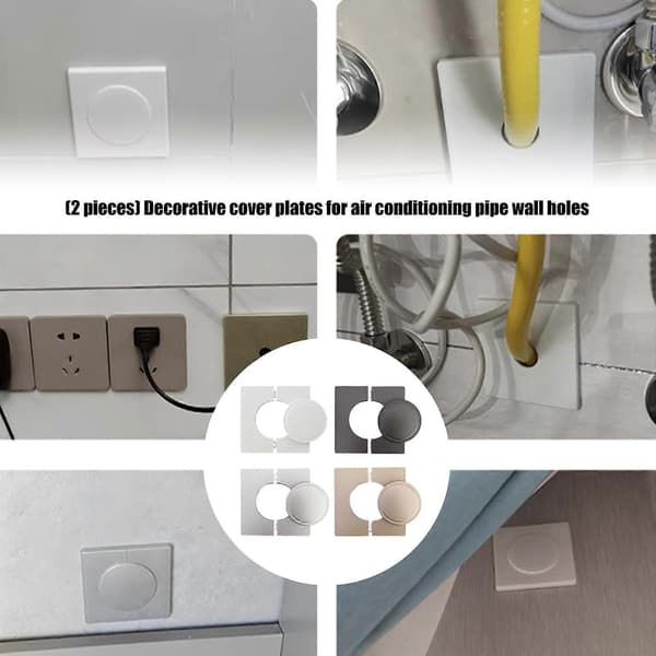 100x100mm Hemförbättring Plast Luftkonditioneringsrör Väggskydd Dekorativ Panel För Snygg Interiör