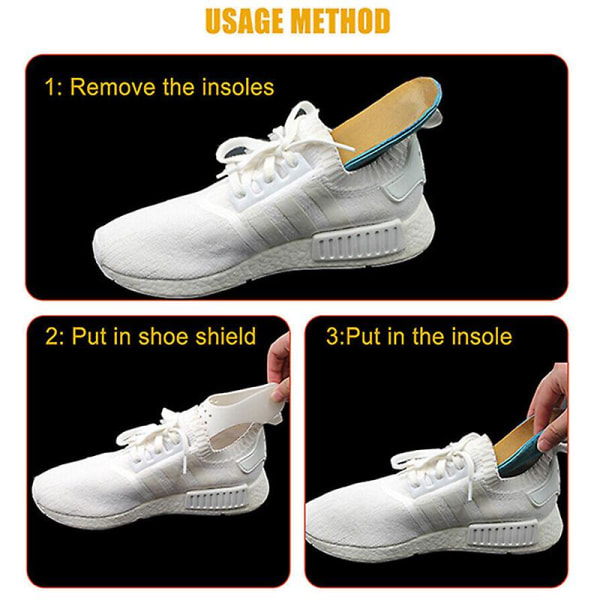 Anti Crease Sneaker Trainer Shields Force Field Decreaser Shoe White L