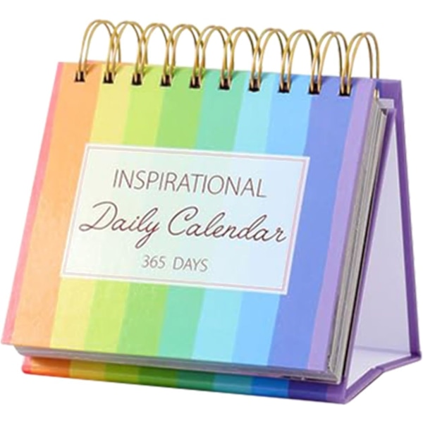 Motiverende bordkalender, inspirerende stående kalenderside om dagen - Inspirerende skrivebords kalender daglig kalender skrivebordstilbehør
