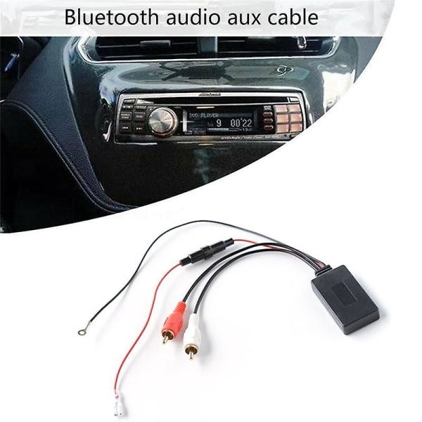 Bilradio Rca Bluetooth-adapter Stereo 2rca Trådløs Aux-lydledning for Dvd Cd PC-høyttaler Black