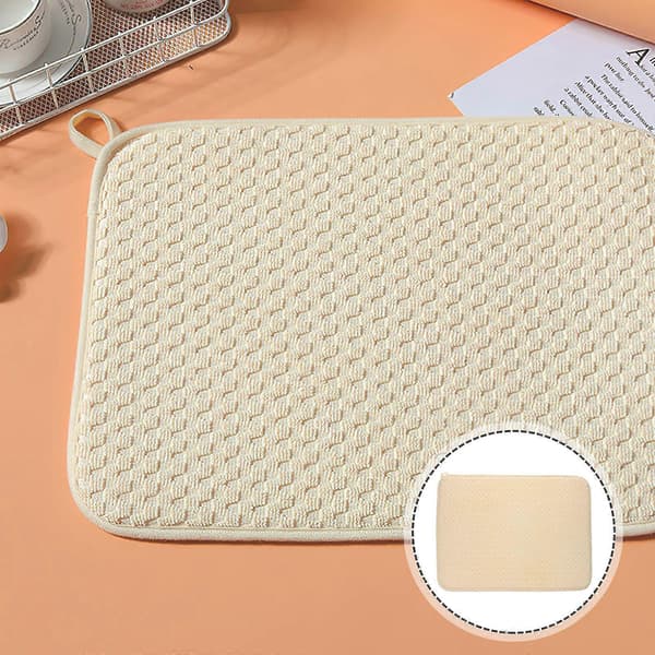 Mikrofiber tørremåtte køkken tørremåtte til vandabsorption