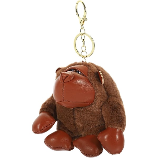 Djur Plysch Nyckelring nyckelringar för bilnycklar nyckelringar bildekor Gorilla Nyckelring Nyckelkedja Hänge Nyckel Prydnad Nyckel Dekor stoppad gorilla