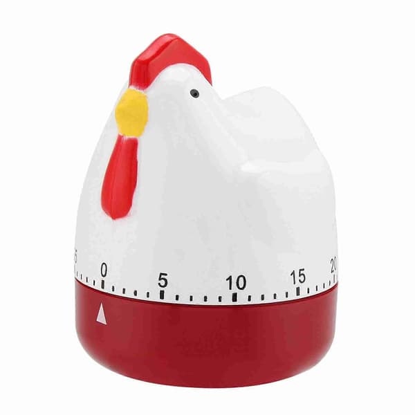 Mekanisk kökstimer med kycklingdesign, perfekt för heminredning