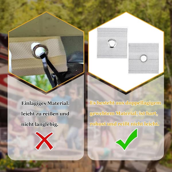 Rørskinnestropper - 6 S-kroge - Rørskinnestropper - Tilbehør til rørskinner - Solsejls- og campingvognskroge