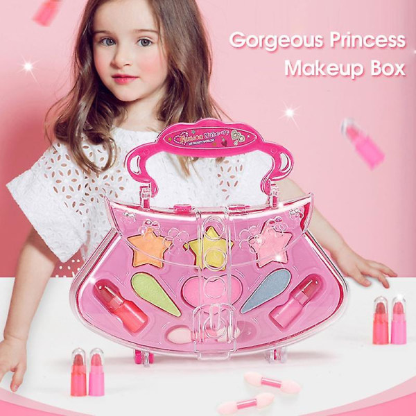 Flickor Princess Makeup Set Baby Kids Simulation Party Leksaker Nyår Present Makeup Box Baby Kids