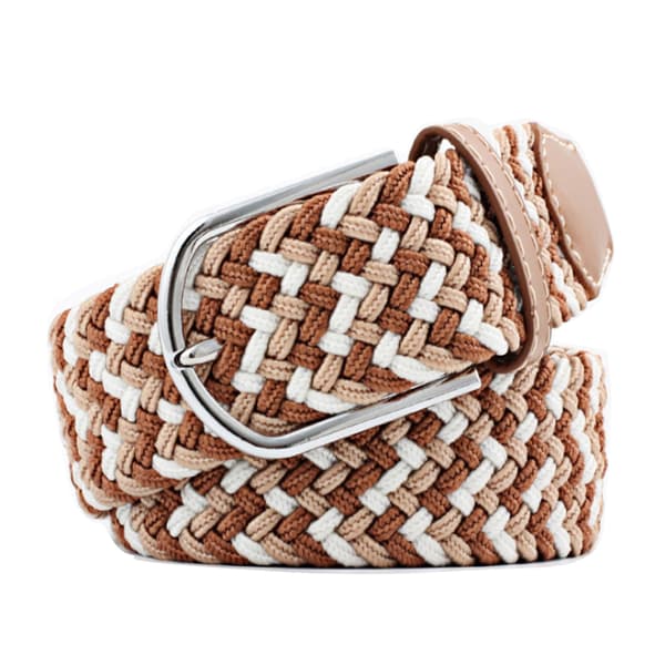 Canvas belt 23 patterns size W26-W36 stretch adjustable length: 19 Beige / beige / white 19 Beige / beige / vit beige