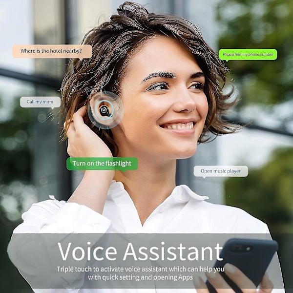 Bluetooth-tytöille langattomat nappikuulokkeet lapsille korvan sisäiset kuulokkeet vedenpitävät Hifi-äänen kuulokkeet mikrofonilla kosketusohjauskuulokkeet iOS- ja Android-laitteille