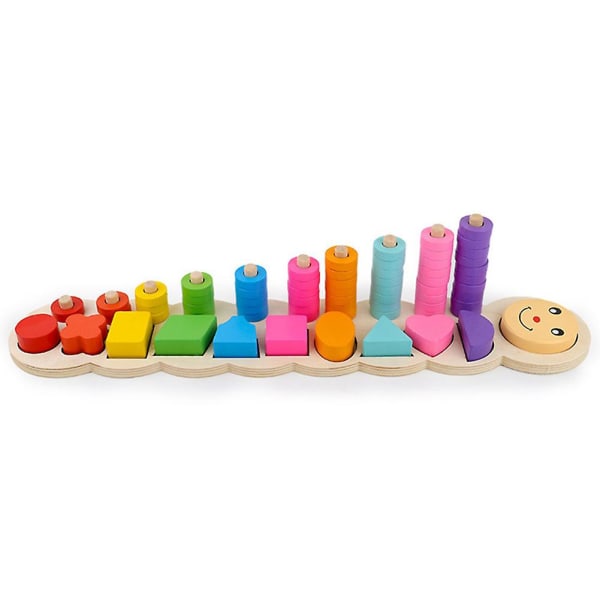 Trä matchande leksak tidig pedagogisk inlärning Intelligenta leksaker för barn baby barn