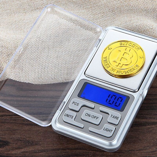 Elektronisk Våg, Fickvåg, 500g/0.01g Mini Digital Fickvåg för Smycken/Te/Jäst/Kaffe Kök Gram (500g/0.01g)