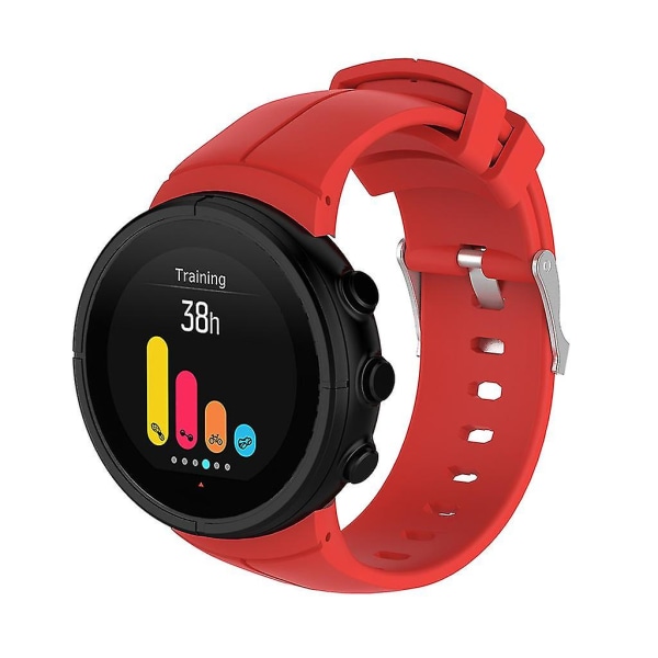 Handledsrem för Suunto Spartan Ultra Silikon Smart Watch Band Repskyddad Rem Red