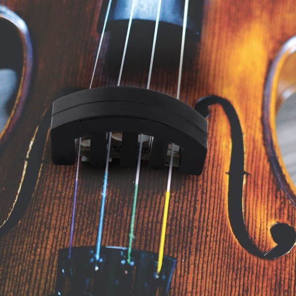 4 stk Violin Mute, 2 stk Claw Style & 2 stk Rund Pie Violin Mute Black Violin Mute Ultra praktisk støjsvag til musikinstrumenter