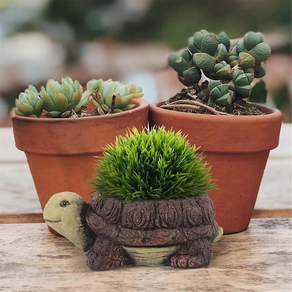 Succulent Blomkruka Mini Resin Växtkruka Resin Succulent Kruka för Kontor Skrivbord Bordsdekoration Igelkott As Shown