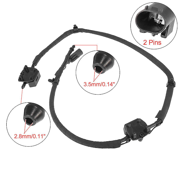 Vindrutespolarmunstycke Spraysystem 61667276500 för - 3-serie F30 F31 F80 2012-2017 328 330 340 M3
