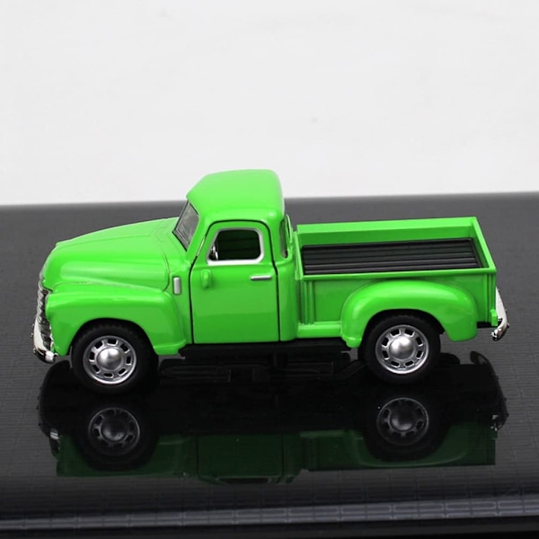 1kpl lava-auto, vihreä - 1/32 mittakaavan painevalettu mallileluauto vintage-automalli retro vintage-automalli lelu seosautomalli kodin sisustus