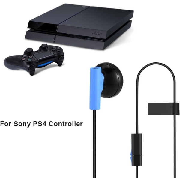 Hörlurar för PS4, 3,5 mm Mono Gaming Headset med mikrofon för Sony Playstation 4 för PS4 Controller