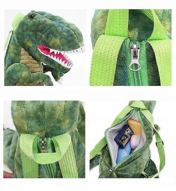 Ryggsekk For Gutter Figurdinosaur Grønn (d063)