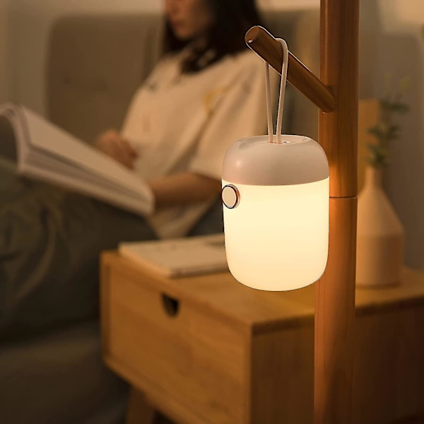 Bærbar Natlampe Til Amning LED Ammelampe Justerbar Lysstyrke Med 7 Farver