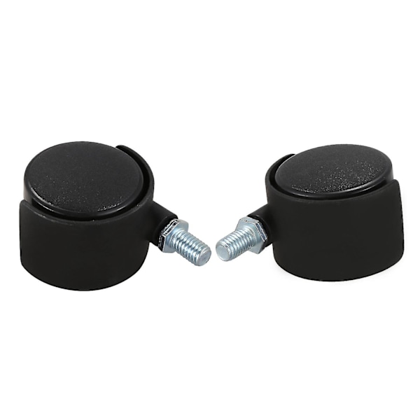 Plast Svingbar Hjul 8mm Skrue Stang 1.5-tommers Dia Hjul 4 stk