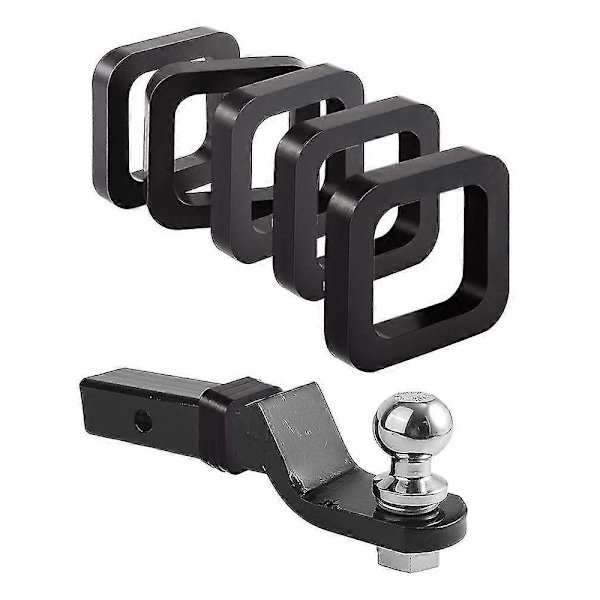 5 kpl Trailer Hitch -vaimentimen kumipalat, melun vähentämiseen ja pehmusteeseen