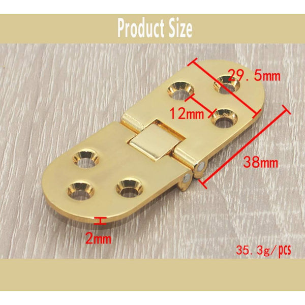 4 stk. Foldbare Klaffhengsler Sink-legering Bordhengsler