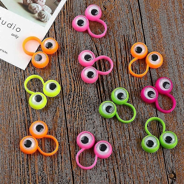 10-pack Fingerögon Nyhet Idéer Leksaker Fingeraktiviteter Ögon Kreativa Fingerdockor