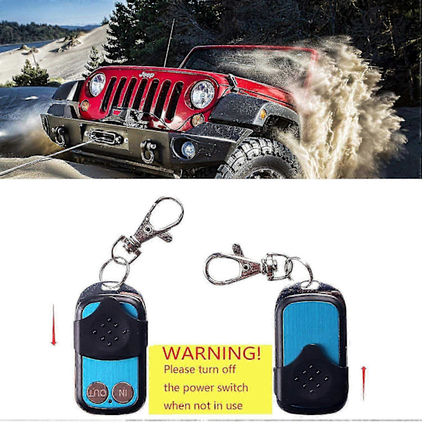 12V 12Volt 15m Trådlös Fjärrkontroll Vinsch Set för Lastbil ATV Warn Ramsey