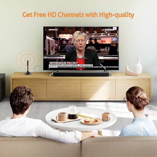 DVB-T2 Antenn TV-antenn HDTV-antenn DVB-T-antenn/ AVK25 Plus/aluminium Solid Core för maximal signalstyrka/DVB-T2 & DVB-T2-HD