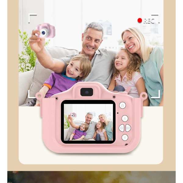 Barnfotokamera, 1080P HD-video Barnfotokamera, Barnleksaker Kameraleksaker för pojkar och flickor, Födelsedagspresenter med 32G SD-kort