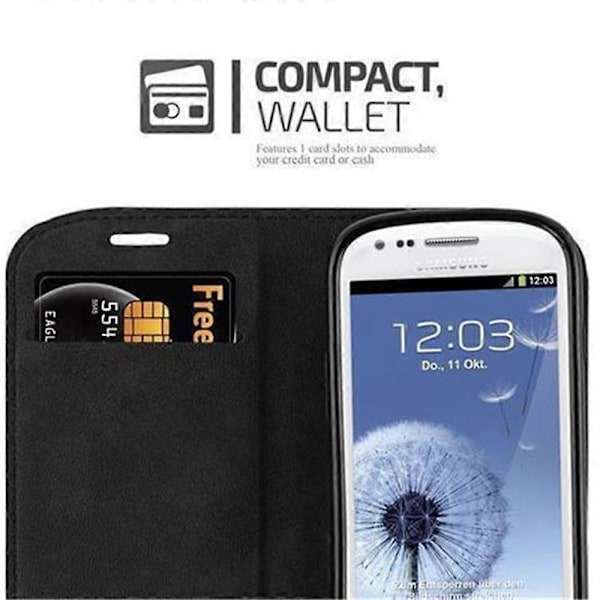 Samsung Galaxy S3 MINI Kotelo - Suojakotelo jalustatoiminnolla ja korttipaikalla