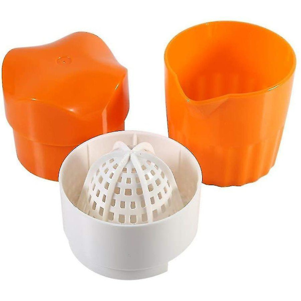 Citruspress, Handpress, Bärbar, För Apelsiner (färg: Orange Och Vit)