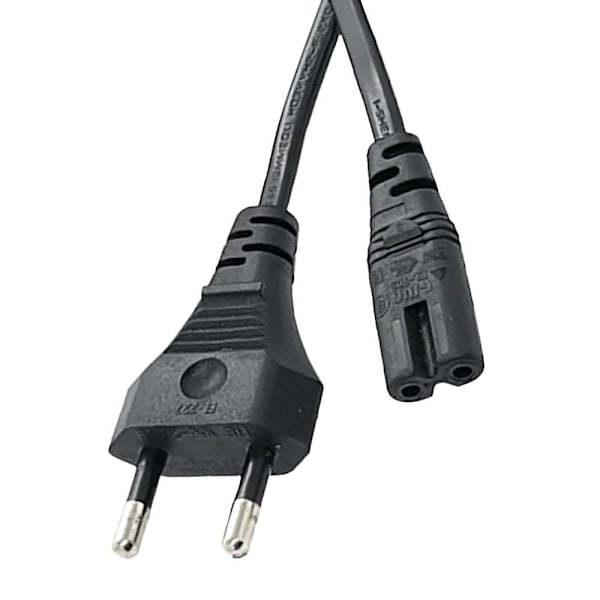 Universal Strømkabel 1.5M 2-Huls Opladningskabel 8-Tegn Hale til LED LCD TV Printer Strømkabel
