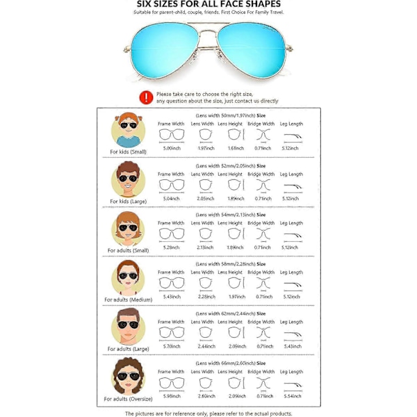 Klassiske Polariserede Aviator Solbriller UV Spejlglas Metal Retro Shades