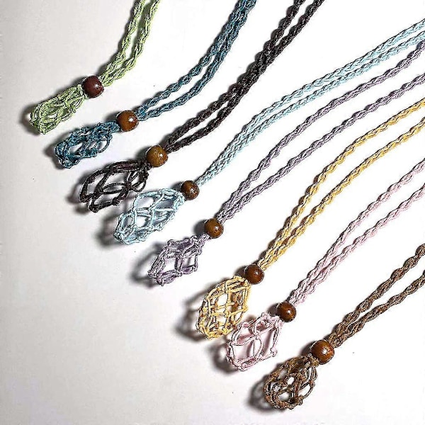 Halsbandssnöre Berlock Stenhållare För Stenhalsband DIY Armband Halsband - Svart - Produktkod 56026