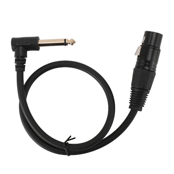 XLR Hunn til 6,35mm Hann Mono Kabel Balansert XLR Hunn til 1/4 Tomme Hann 90 Graders Rett Vinkel Kabel