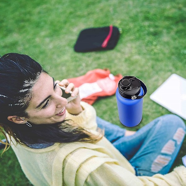 Låg til Hydro Flask 32 40 Oz Wide Mouth, Udskiftningslåg Kompatibel Med Hydro Flask Wide Mouth Vandflaske, Top Spout Låg Med Håndtag, Wide Mouth L